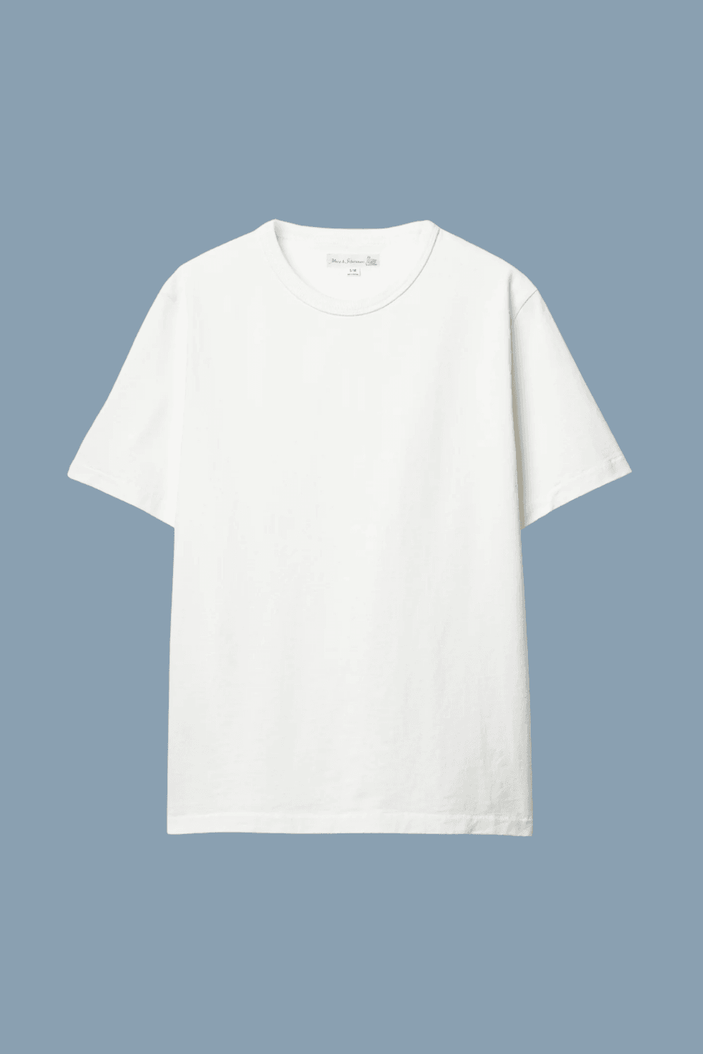 Merz b. Schwanen Classic Cotton Jersey T-Shirt in White