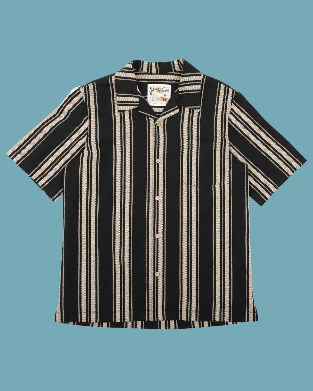 Naked & Famous Aloha Dobby Bands Shirt in Stripes