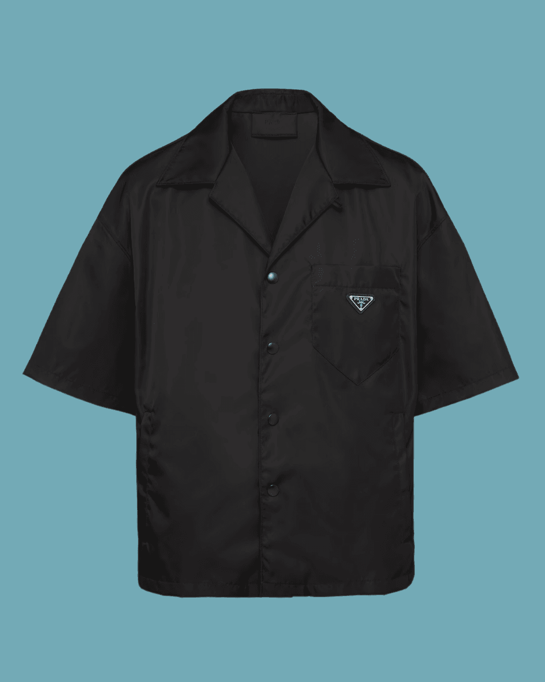 Prada Re-Nylon short-sleeved shirt in Black