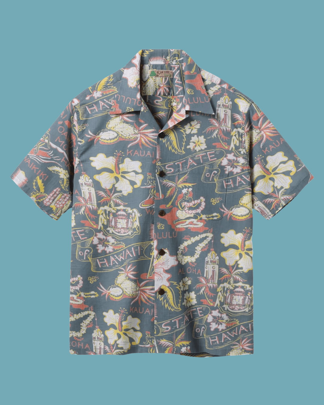 Sun Surf graphic-print short-sleeve shirt