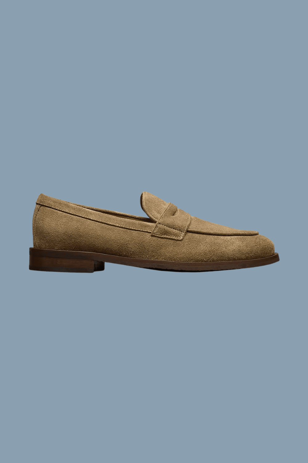 allen edmonds Como Suede Penny Loafer in Tan