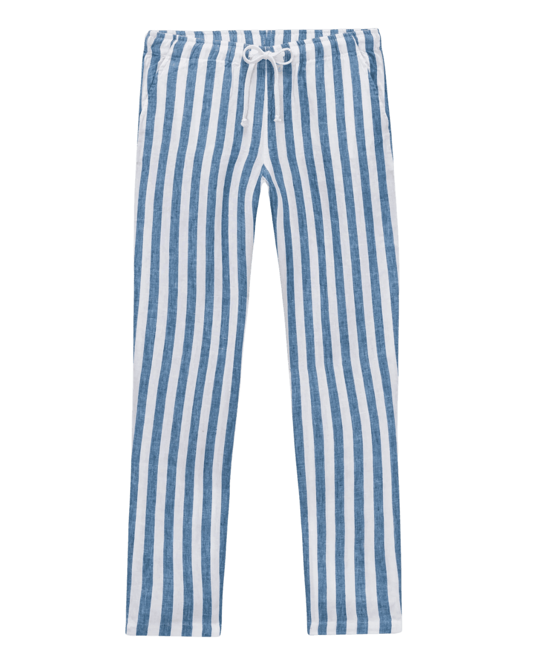 Alex Crane Bo Pants in Blue and White Stripe