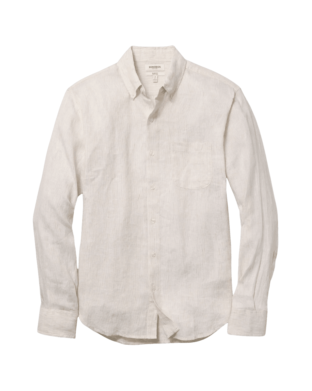 Bonobos Everyday Pinstripe Linen Button-Down Shirt in Sand