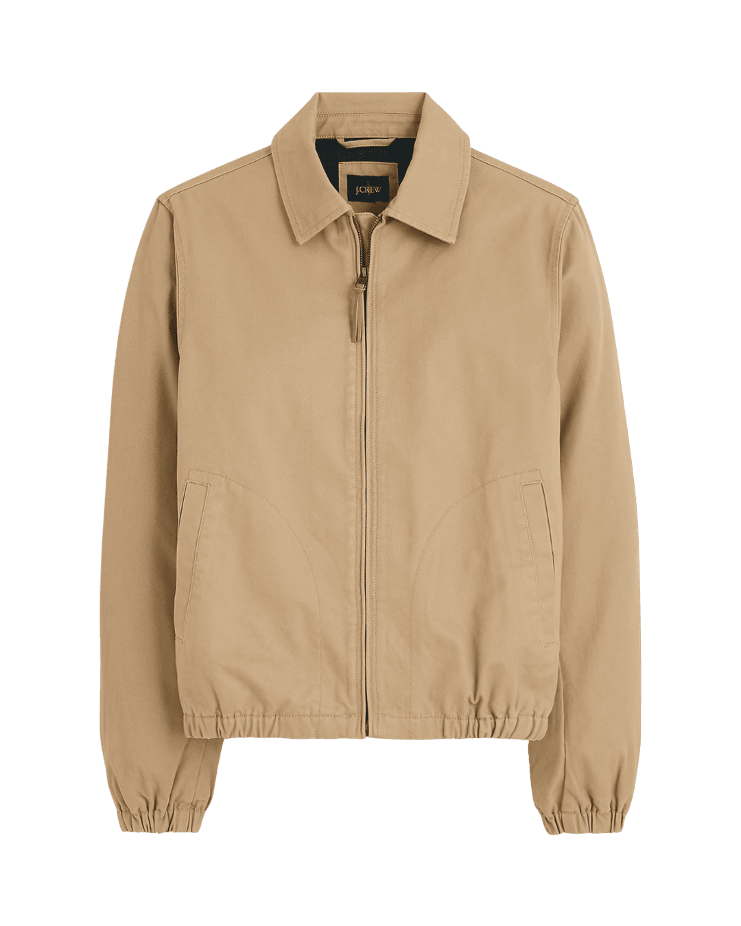 J.Crew cotton twill Harrington jacket in khaki