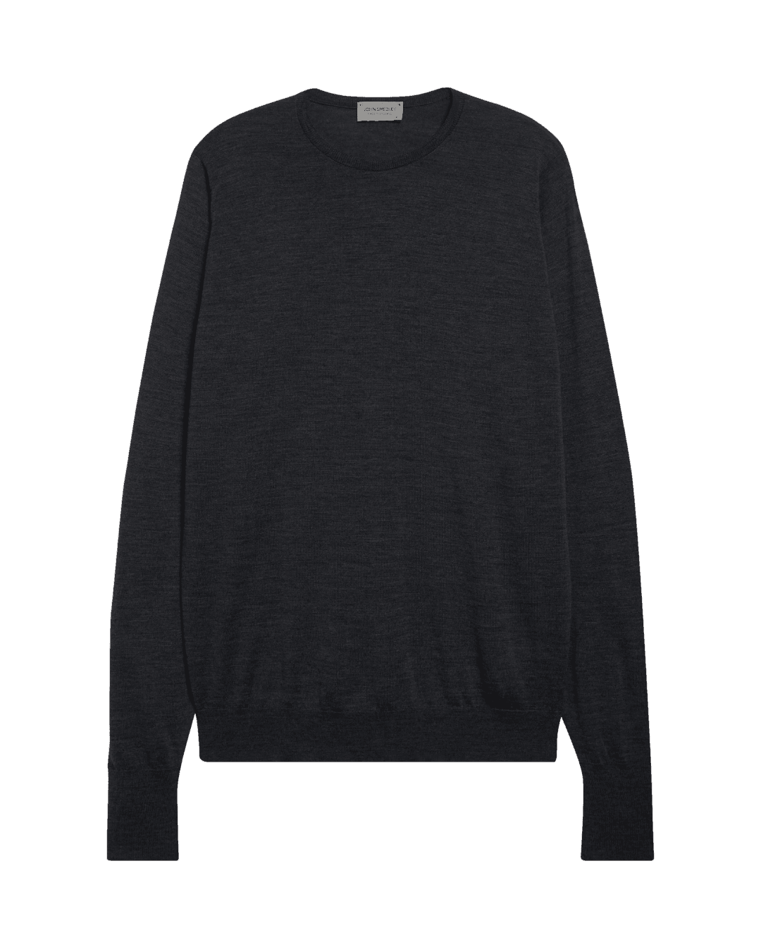 John Smedley Marcus Virgin Wool Crewneck Sweater in Charcoal