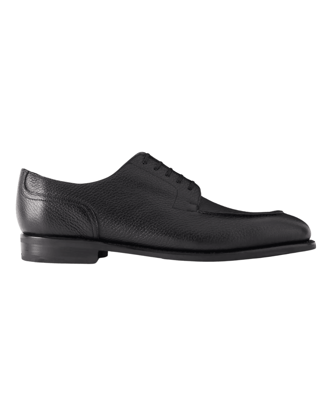 MORJAS The Split Toe Full-Grain Leather Derby Shoes in Black