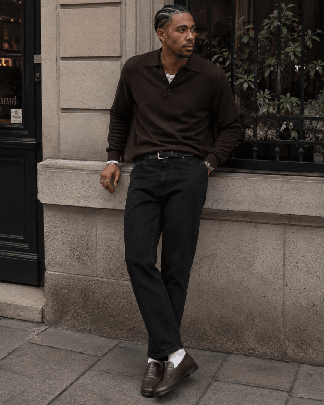 Penny Loafers with Dark, Clean Jeans with slim fit