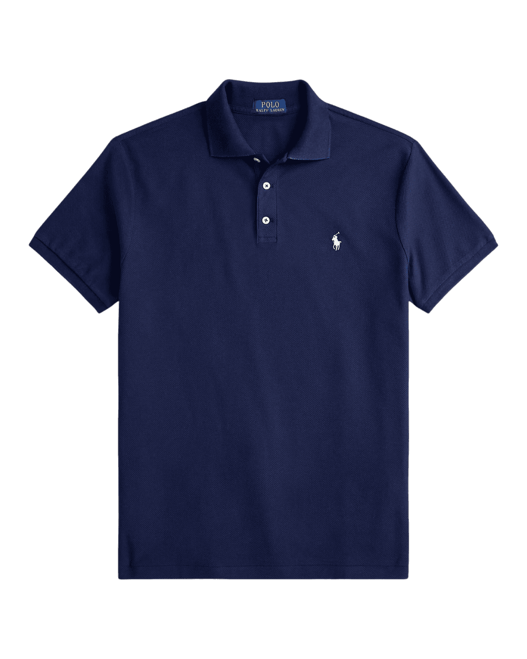 Polo Ralph Lauren Custom Slim Fit Honeycomb-Mesh Polo Save your Wishlist in Navy