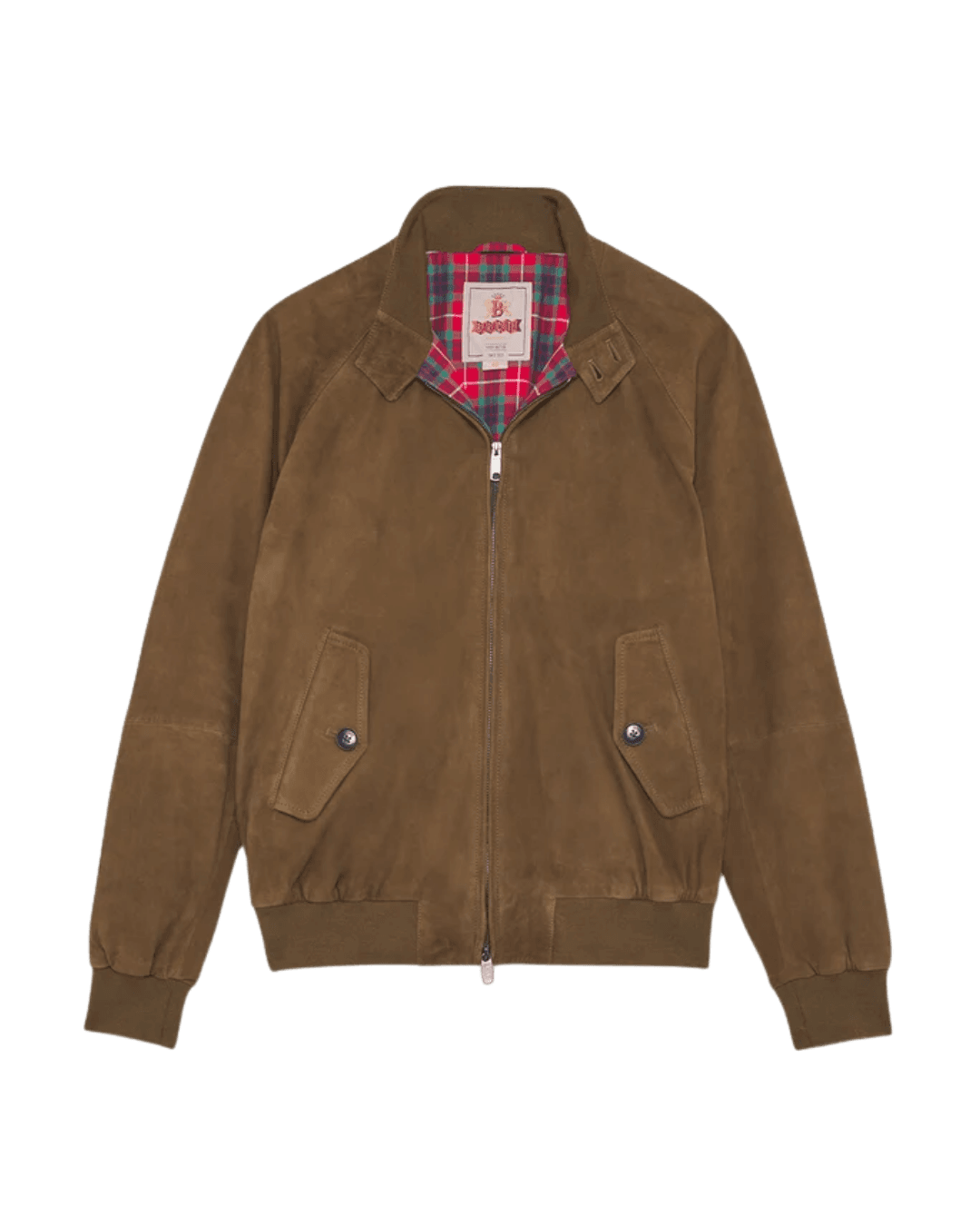 Baracuta G9 Harrington in Brown Suede