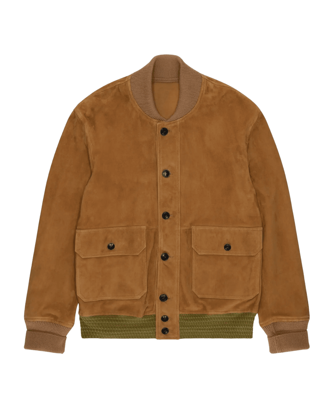 Fortela Cruiser Suede Bomber Jacket in Brown