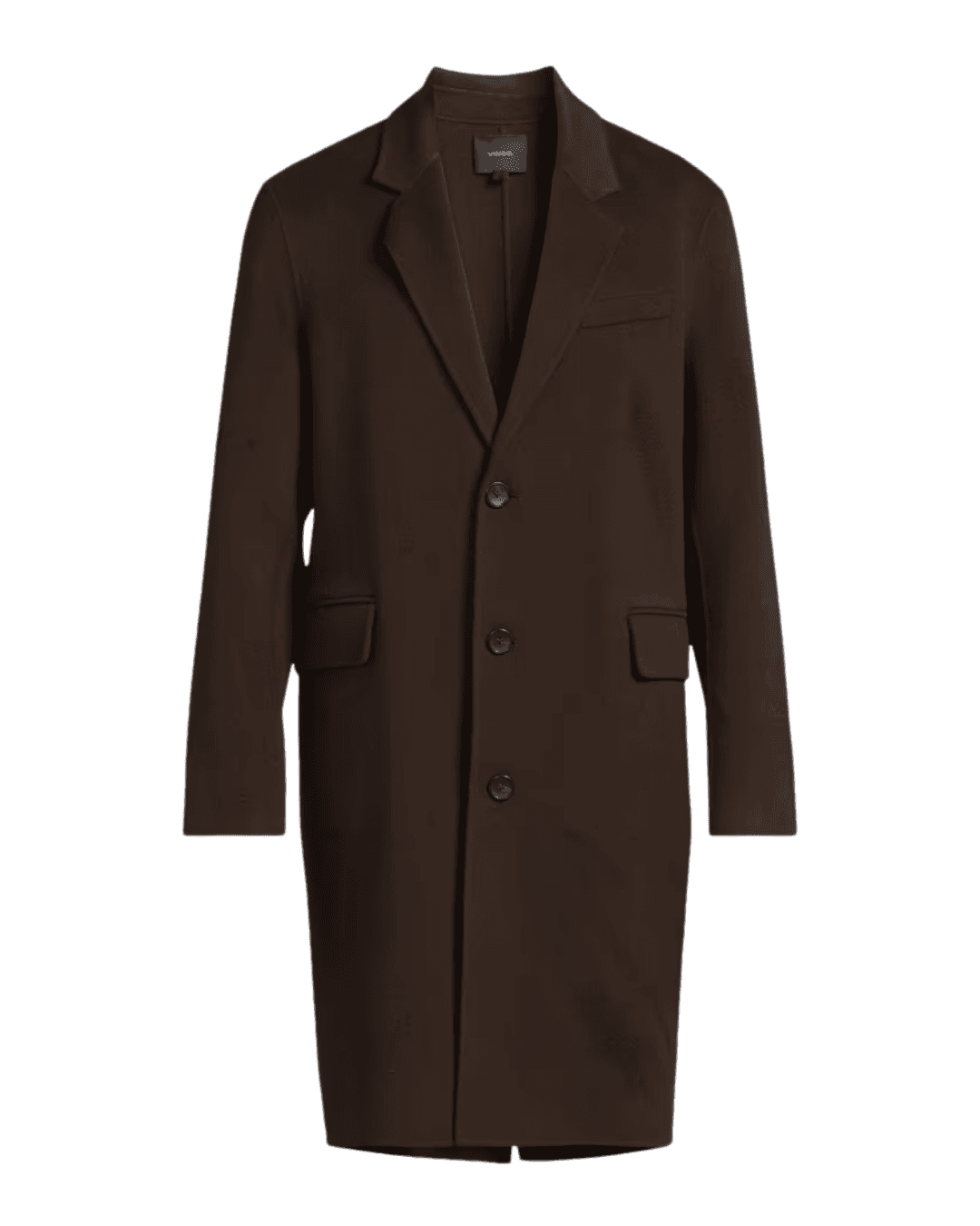 Vince Splittable Wool-Cashmere Single-Breasted Topcoat in mission